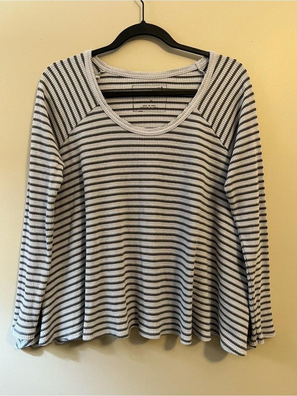 We The Free Free People Women’s Long Sleeve Striped Cotton Blend Top Size M